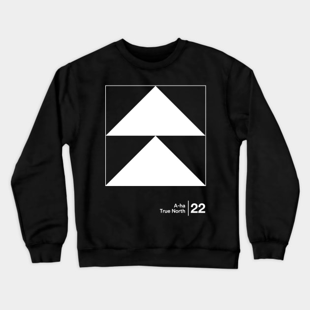 True North / Minimalist Style Graphic Artwork Crewneck Sweatshirt by saudade